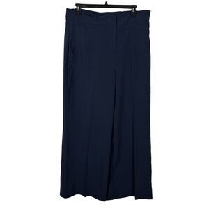 NWT New York & Company Navy Blue Wide Leg Dress Pants Stretch Women's Plus 20